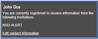You have completed the registration process