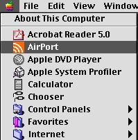 AirPort screen
