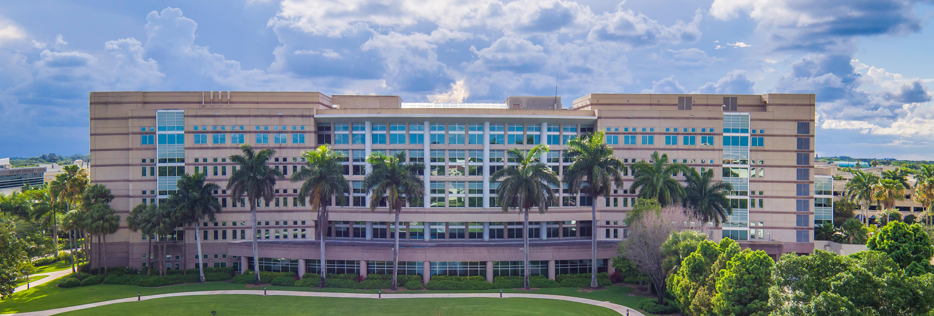 Alvin Sherman library drone view