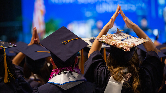 Group of NSU students at their graduation ceremony