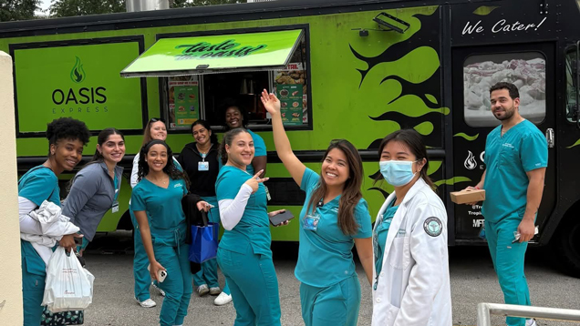 Nurse students at celeration event