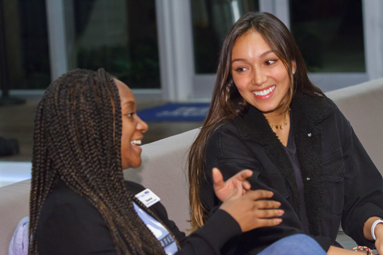 Two students speaking