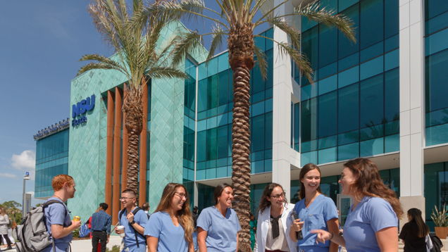 Students outside Tampa bay campus