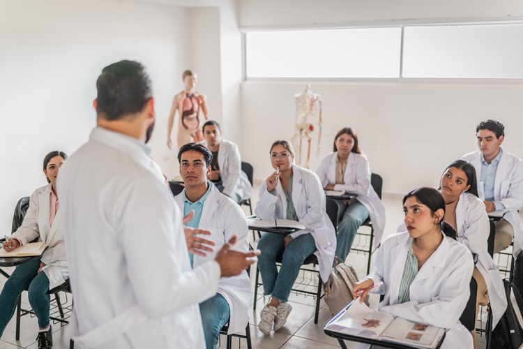 University students listening to lecture