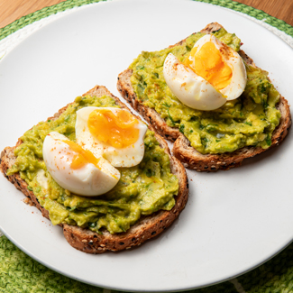 Avocado and Hard Boiled Egg Toast