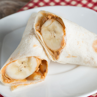 peanut butter banana wrap