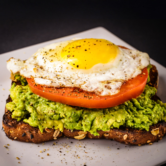 Avocado & Hard Boiled Egg Toast