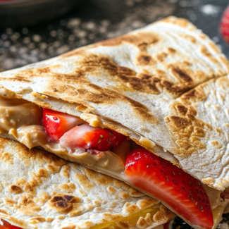 strawberry PB wrap