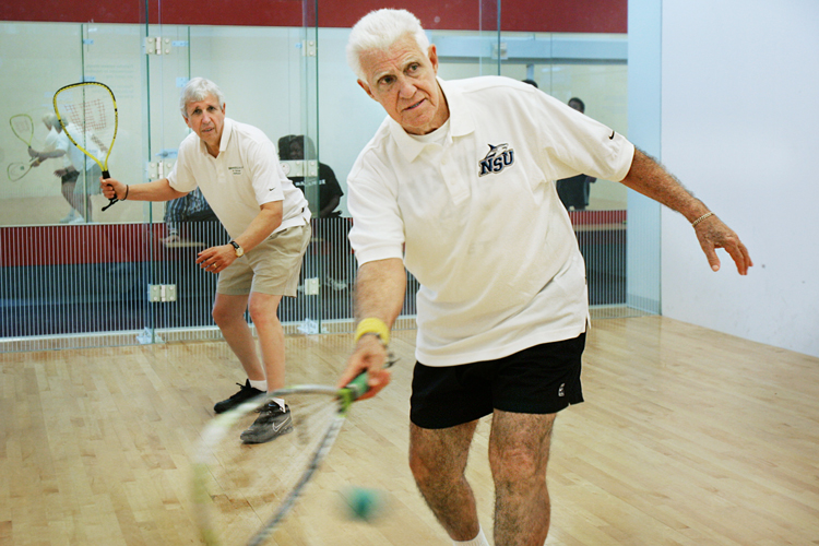 NSU people playing raquetball