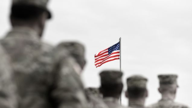 american flag military