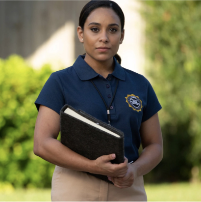 young woman officer