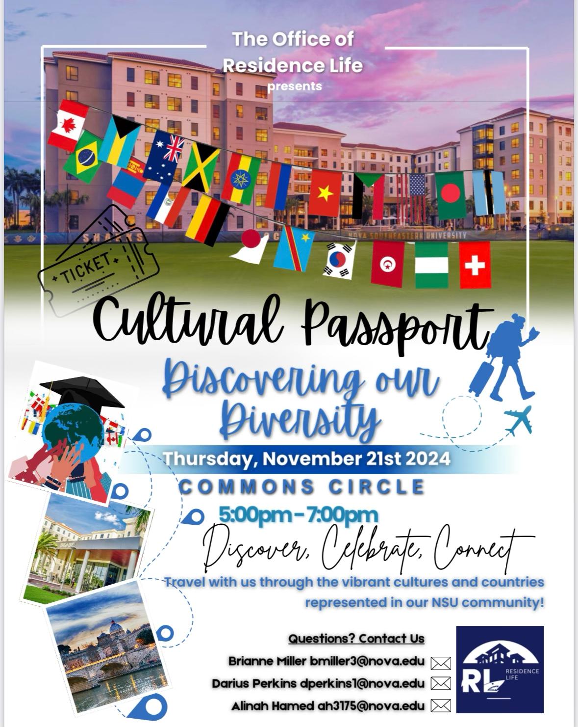 res life passport event flier