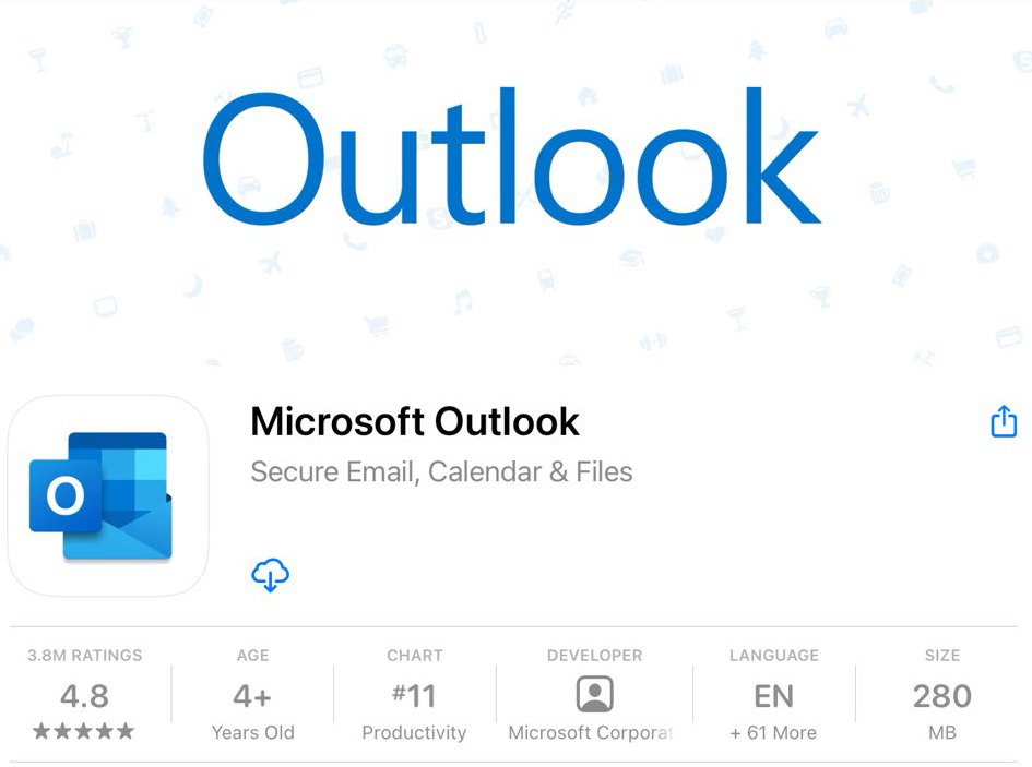 Install Outlook to access email