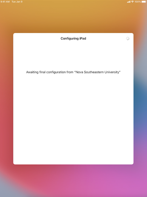 Final configuration screenshot