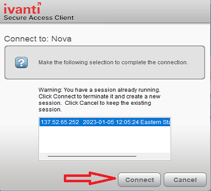 Connect to Nova screenshot