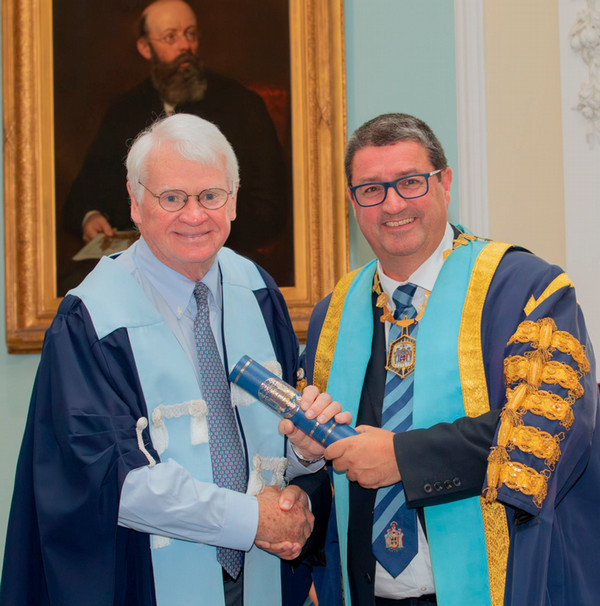 dr. harry moon is inducted into the Royal Edinburgh College of Surgeons