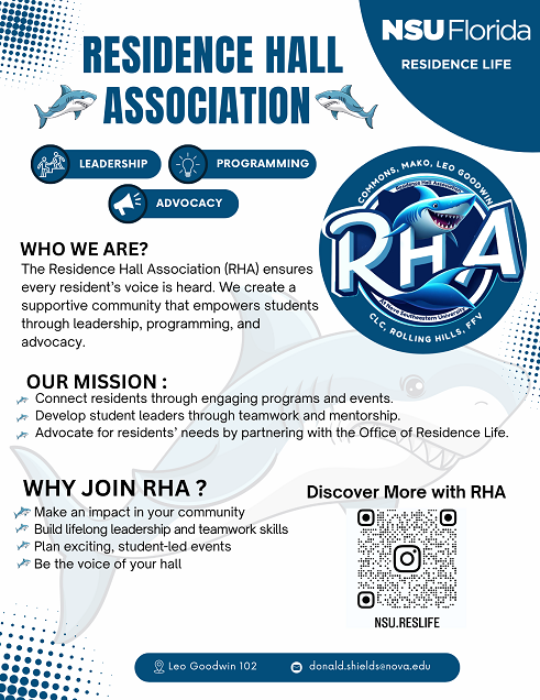 Residential Hall Association Flyer